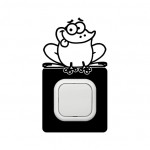 Béka kapcsoló védőmatrica