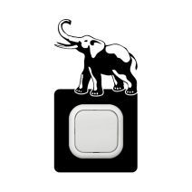 Elefánt szerencsehozó kapcsoló védőmatrica