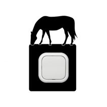 Ló legelő kapcsoló védőmatrica