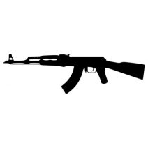 AK-47 autó matrica
