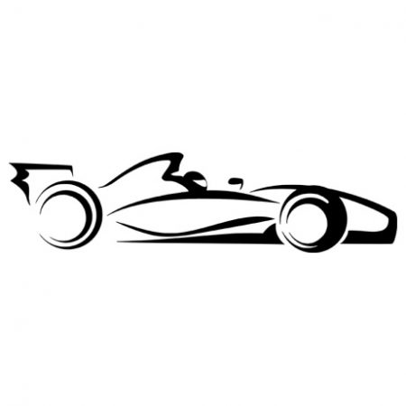 F1 autó matrica